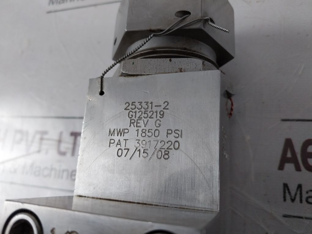 Gilmore 25331-2 G125219 Relief Valve