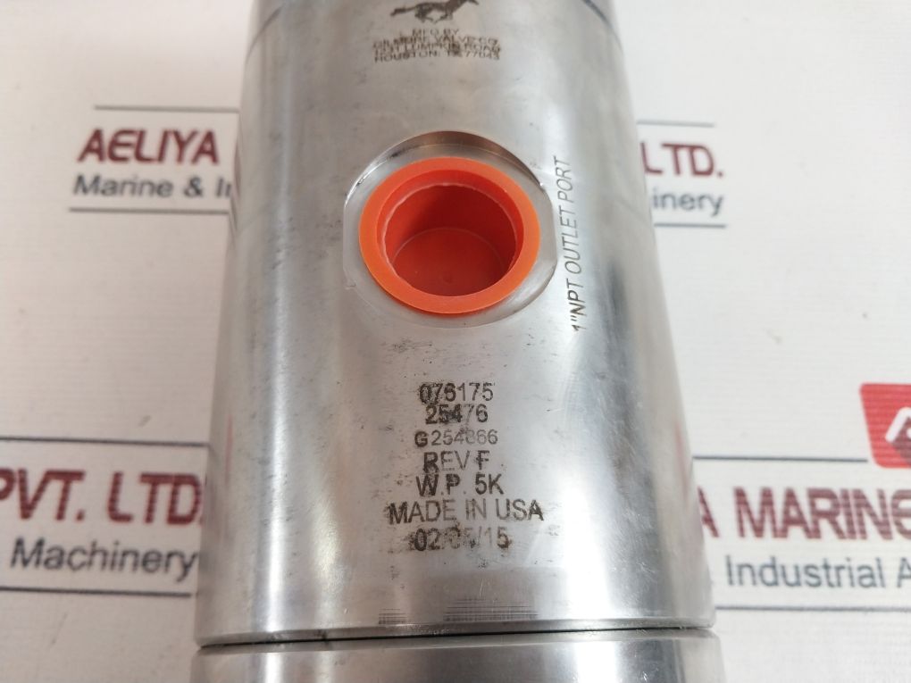 Gilmore 25476 Rev.F Valve Rev.F