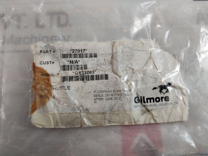 Gilmore 27017 Shuttle Valve Rev A