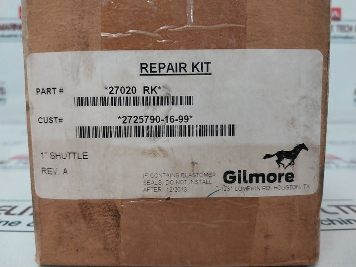 Gilmore 27020 Rk 1 Inch Sae Shuttle Valve Repair Kit