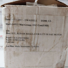 Gilmore 0298322-rk Repair Kit For Regulator 44369-91 Rk
