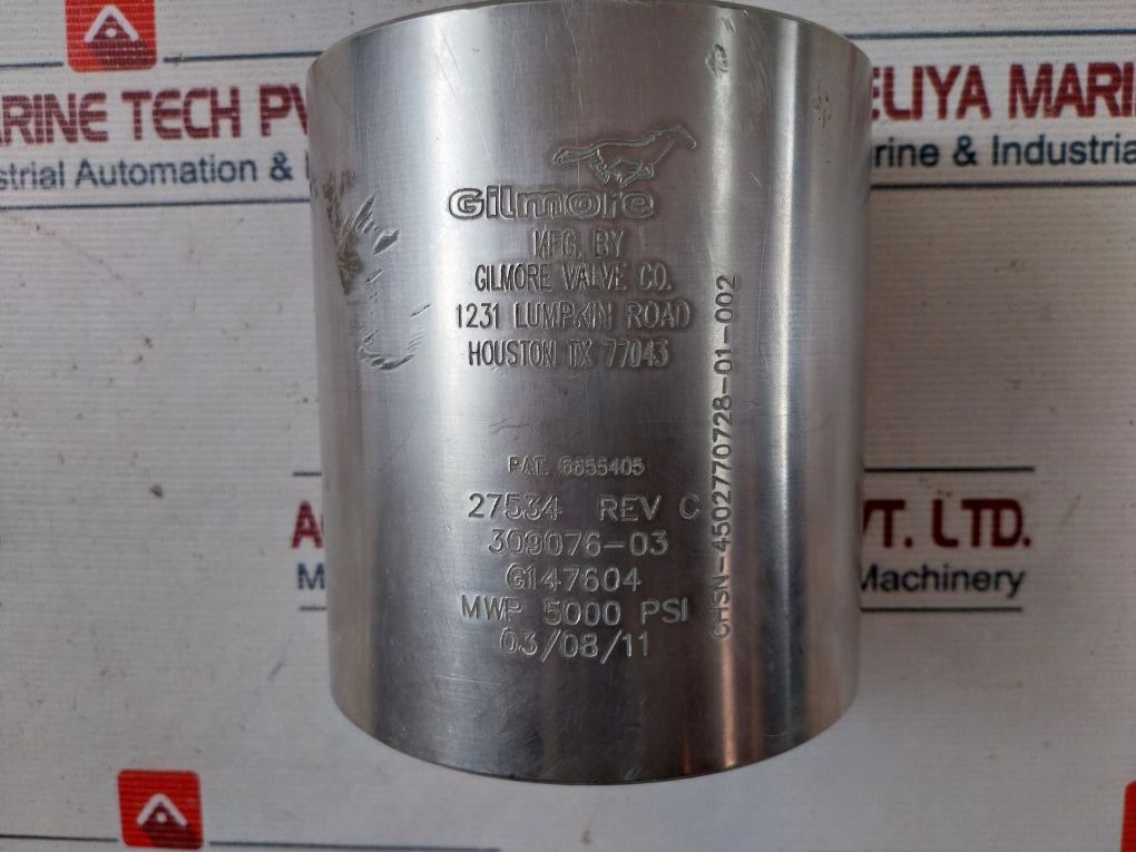 Gilmore Valve 309076-03 Quick Dump Inlet 3/4 In Sae O-rin Valve