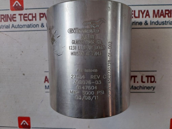 Gilmore Valve 309076-03 Quick Dump Inlet 3/4 In Sae O-rin Valve