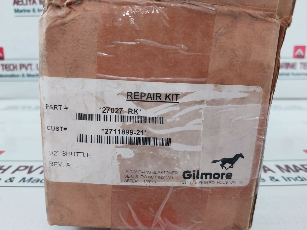 Gilmore/Cameron 27027 Rk 1/2 Inch Sae Shuttle Valve Repair Kit 2711899-21