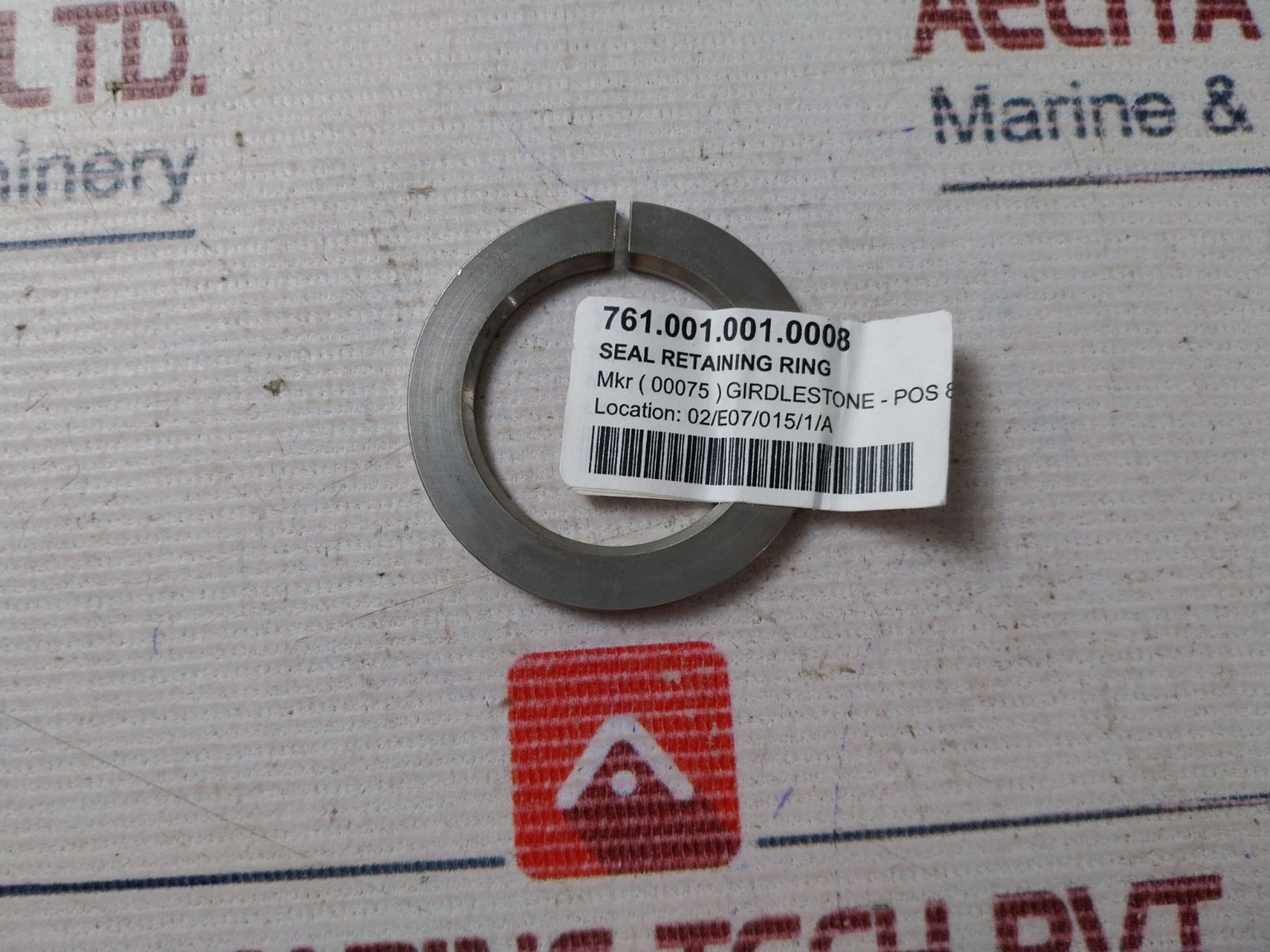 Weir Pumps Seal Retaining Ring 761.001.001.0008