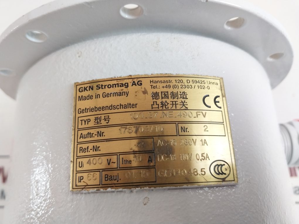Gkn Stromag 100-37-ne-490-fv Switch