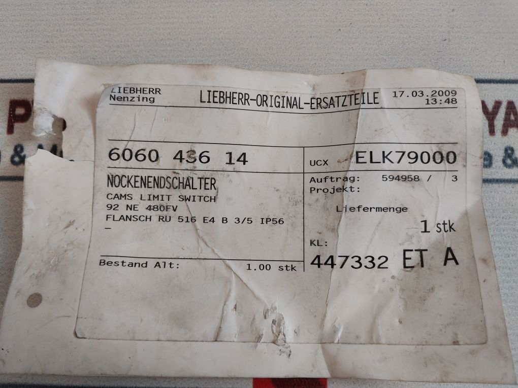 Gkn Stromag 100-37-ne-490-fv Switch