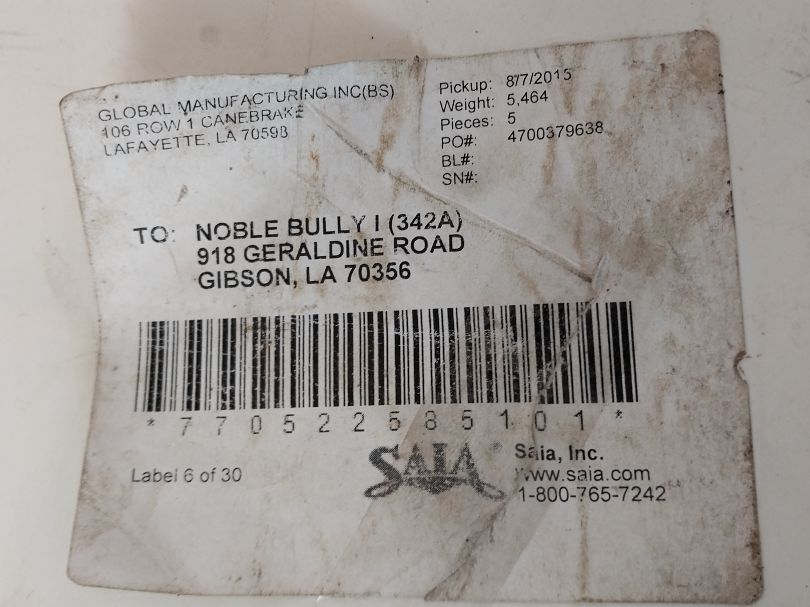 Global Manufacturing Parker Gm84-305 Tool