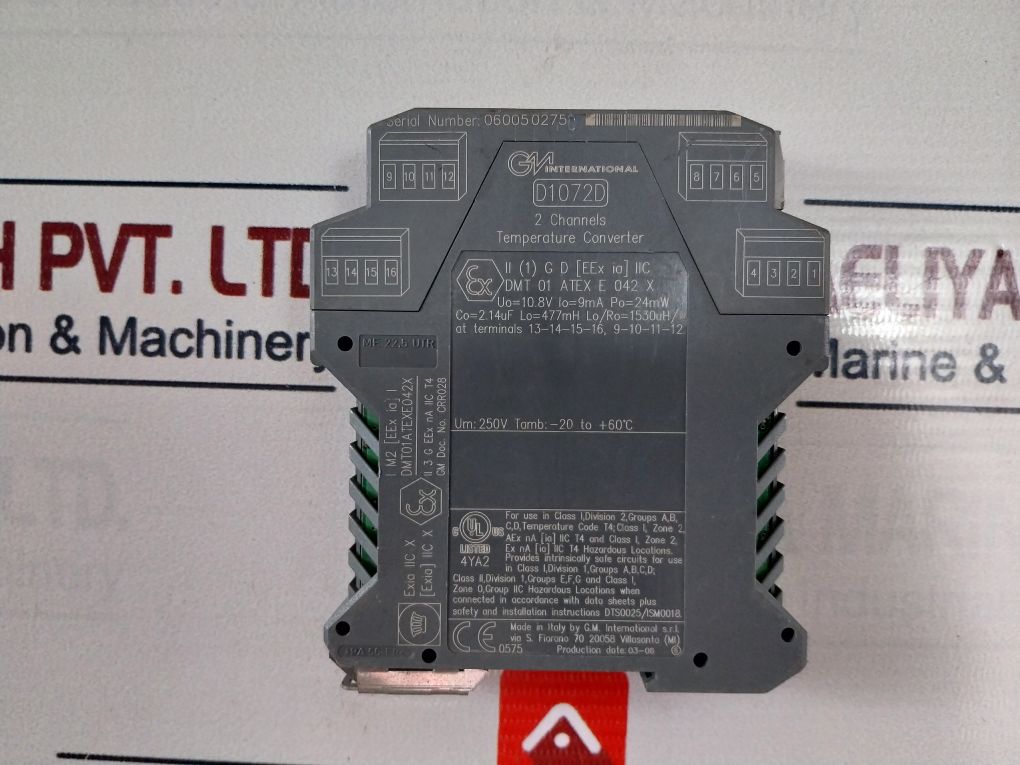 Gm International D1072D 2 Channels Temperature Converter 250V