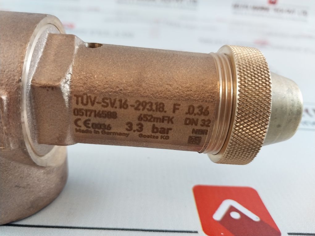 Goetze Cc499K Safety/Relief Valve Tuv-sv.16-293.18. F .0.36