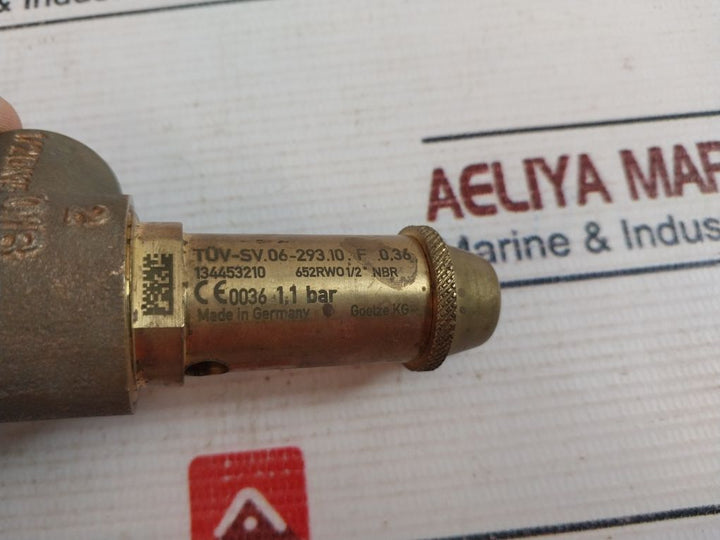 Goetze Dn15 Safety Valve Cc499K 1.1 Bar 1/2