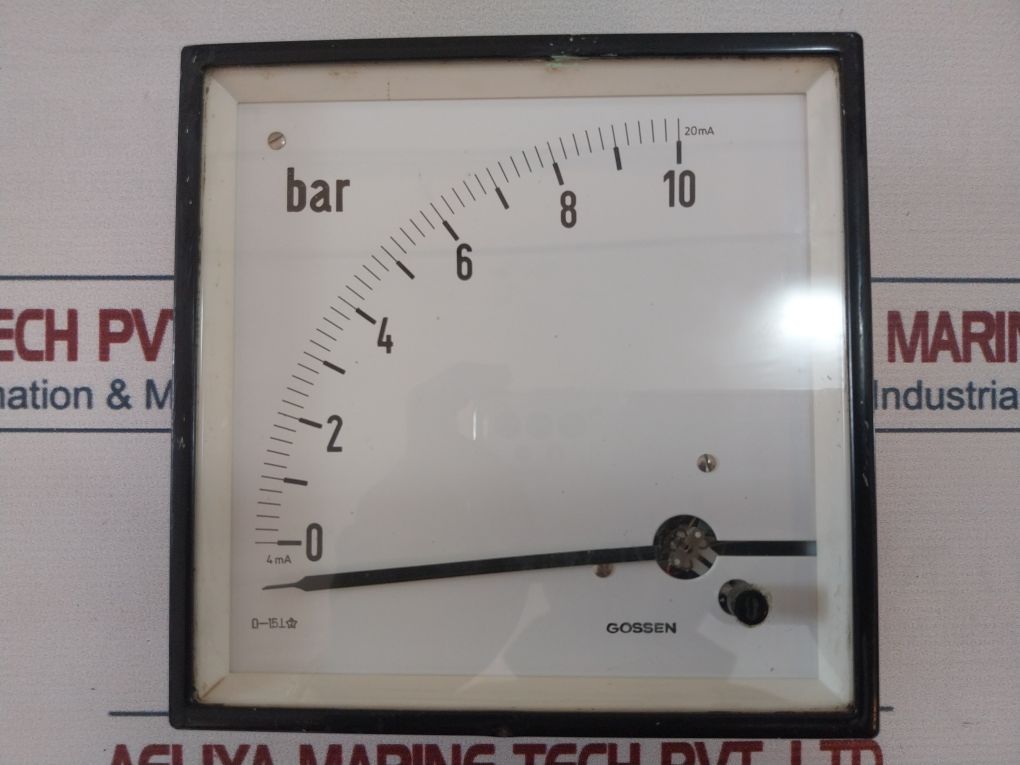 Gossen 0-10 Bar Analog Panel Meter 4-20 Ma