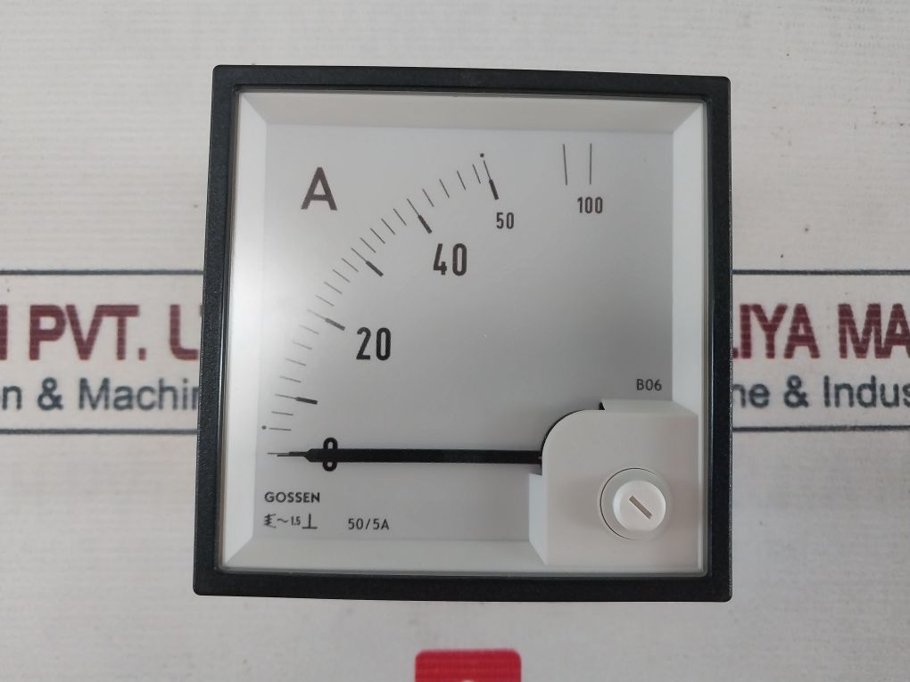 Gossen 9651050100B Analog Panel Ammeter