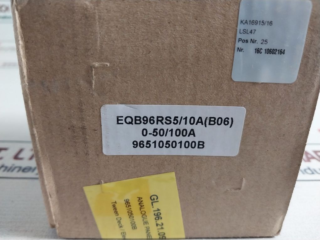 Gossen Eqb96Rs5/10A Analogue Panel Ammeter 392-9128