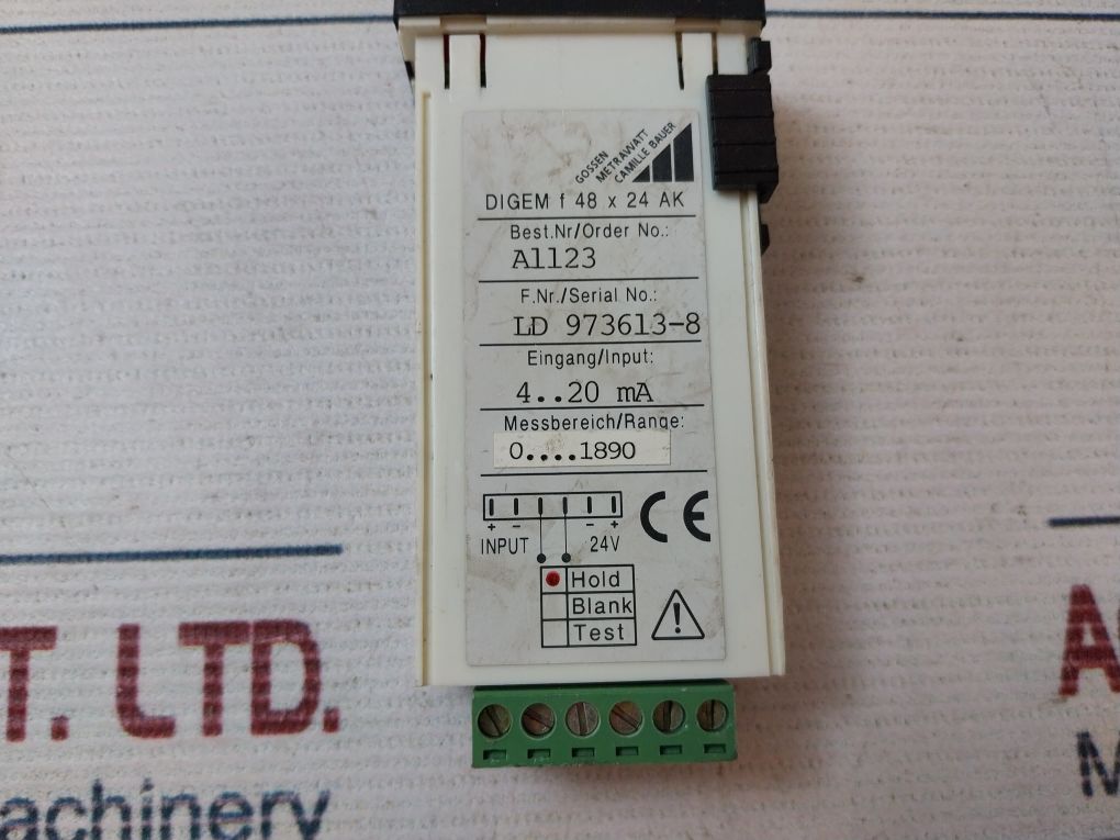 Gossen Metrawatt A1123 48X24 Ak Digital Panel Meter