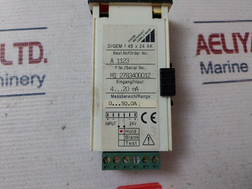 Gossen Metrawatt Digem F 48 X 24 Ak Digital Panel Meter 4...20 Ma 24V