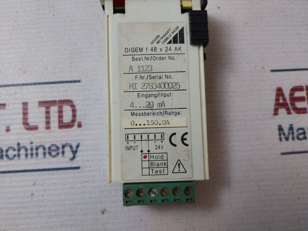 Gossen Metrawatt Digem F 48 X 24 Ak Digital Panel Meter 4-20 Ma