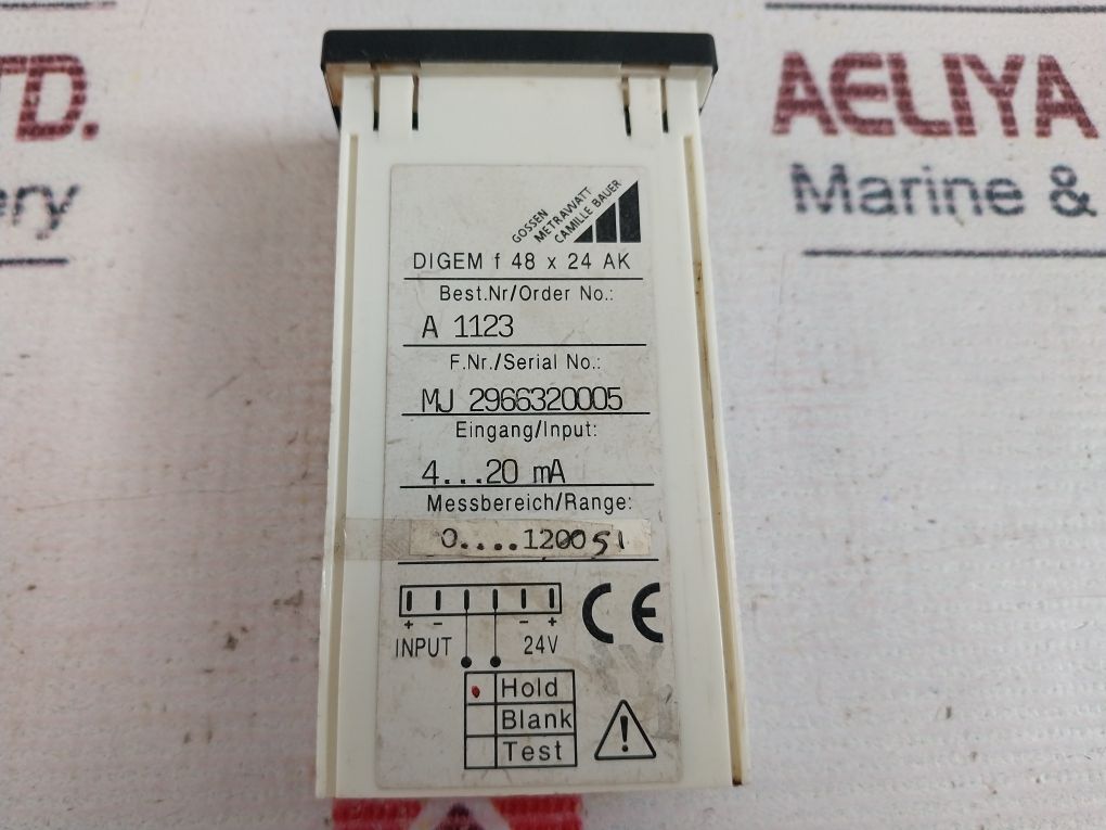 Gossen Metrawatt Digem F 48 X 24 Ak Digital Panel Meter 0-1251