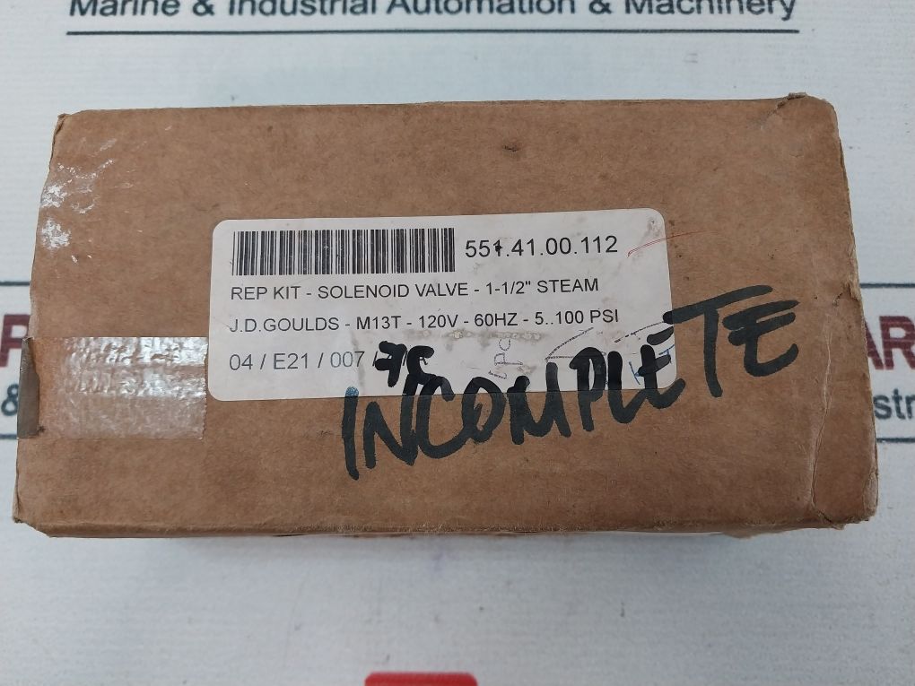 Gould 2” M-1-3T Solenoid Valve Repair Kit