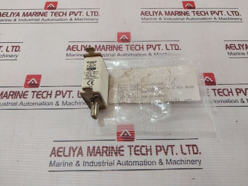 Gould Nh 00 Fuse Gl-gl-gg 63A 690V Ac