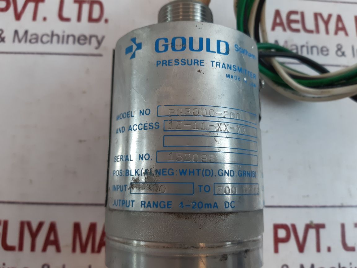 Gould Statham Pg3000-200 Pressure Transmitter