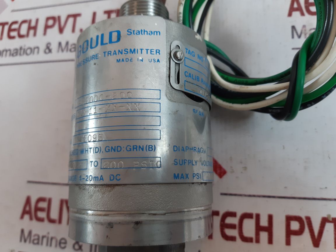 Gould Statham Pg3000-200 Pressure Transmitter
