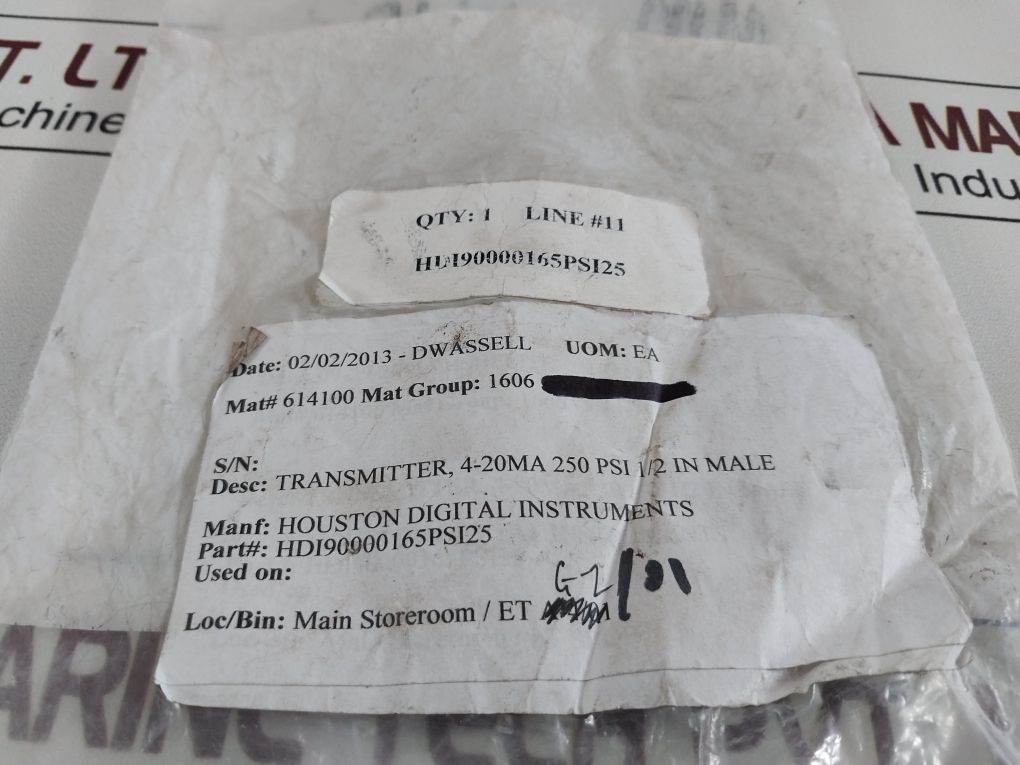 311Aibre2Cafn Pressure Transmitter Gp:50 4-20Ma 250Psi