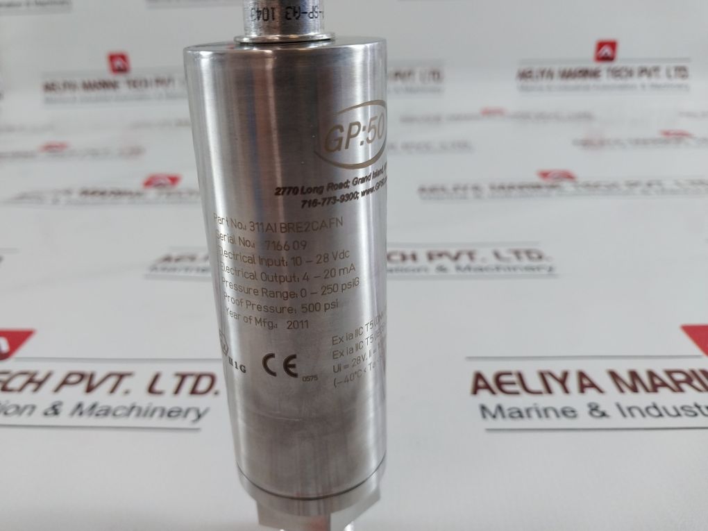 311Aibre2Cafn Pressure Transmitter Gp:50 4-20Ma 250Psi
