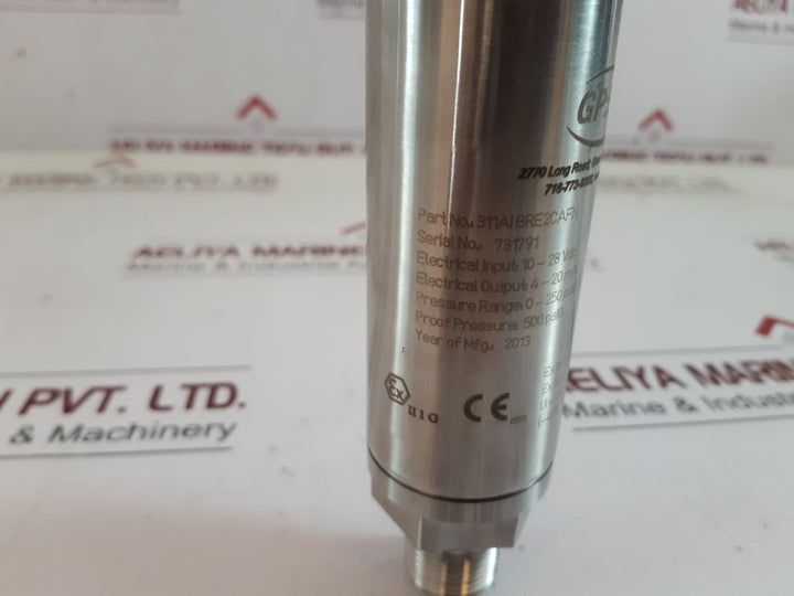311Aibre2Cafn Gp: 50 Pressure Transducer 10-28 Vdc