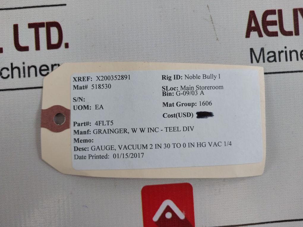 Lot Of 2X Grainger 4Flt5 Vaccum Gauge