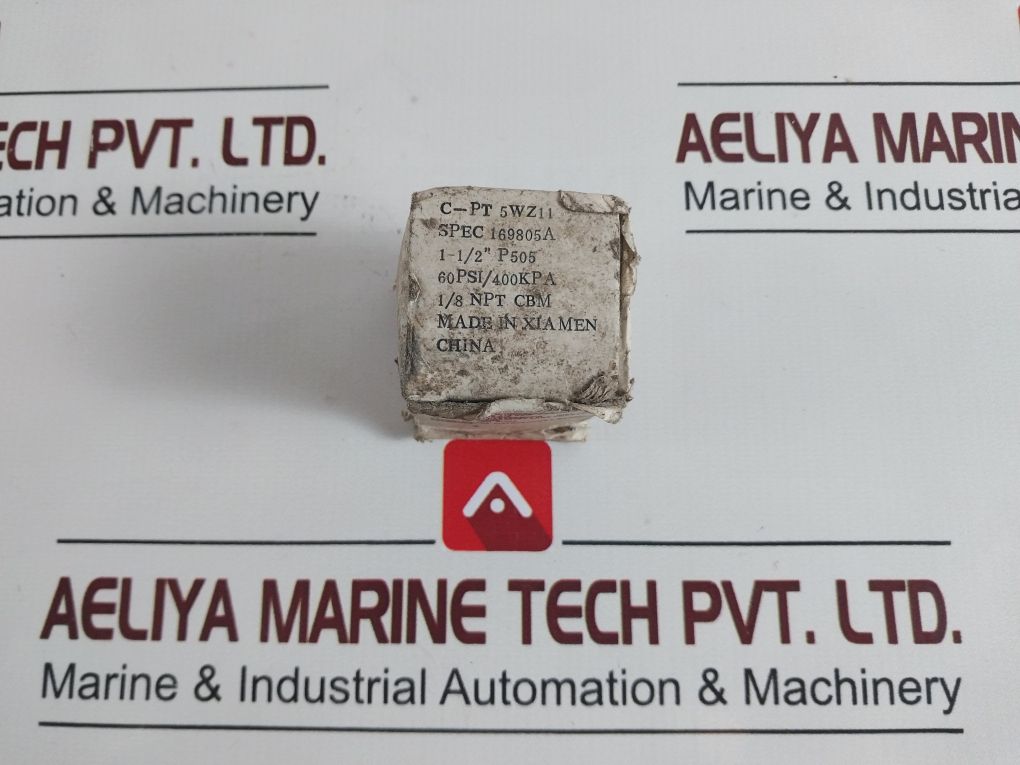 Grainger 5Wz11 Pressure Gauge 60Psi/400Kpa