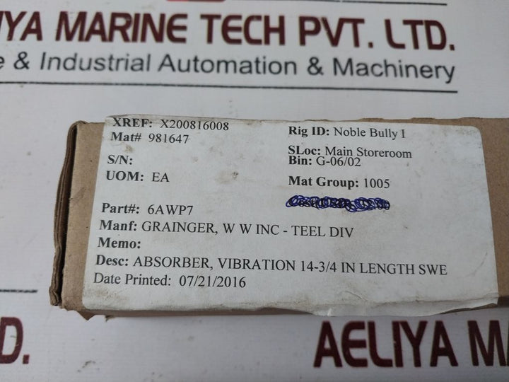 Grainger 6Awp7 Vibration Absorber