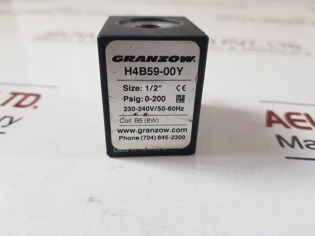 Granzow H4B59-00Y Solenoid Valve Coil