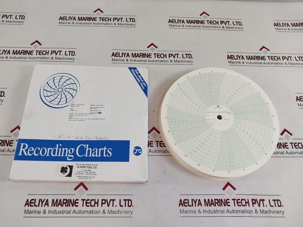 Graphic Controls Mc Mp-20000-1000-96Min Recording Charts Set