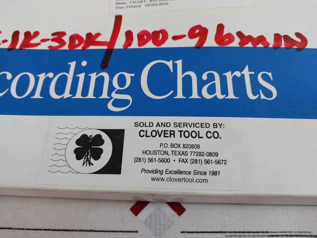 Graphic Controls Mc Mc Mp-30000-1000-96Min Recording Charts Set [1Set=100Chart]
