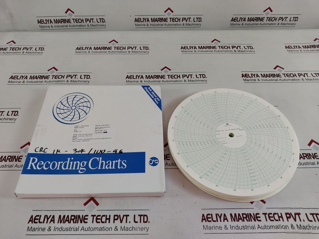 Graphic Controls Mc Mc Mp-30000-1000-96Min Recording Charts Set [1Set=100Chart]