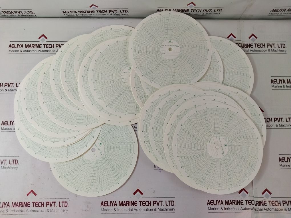 Graphic Controls Mc Mp-5000-10000-96Min Recording Charts Set[1Set=100 Chart]