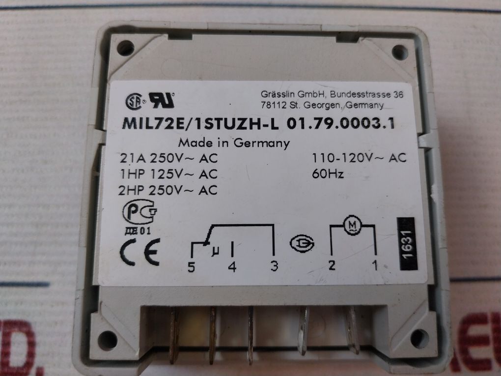 Grasslin Mil72E/1Stuzh-l Time Switch 60Hz