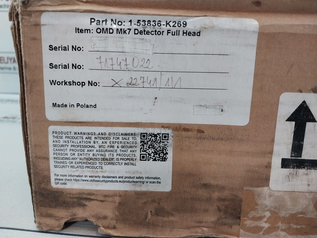 Graviner 53836-k269 Oil Mist Detector 1-53836-k269