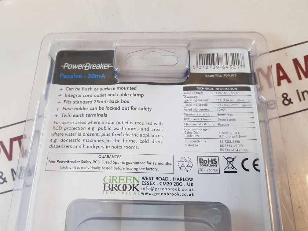 Power Breaker 13A 1 Gang Fused Spur 