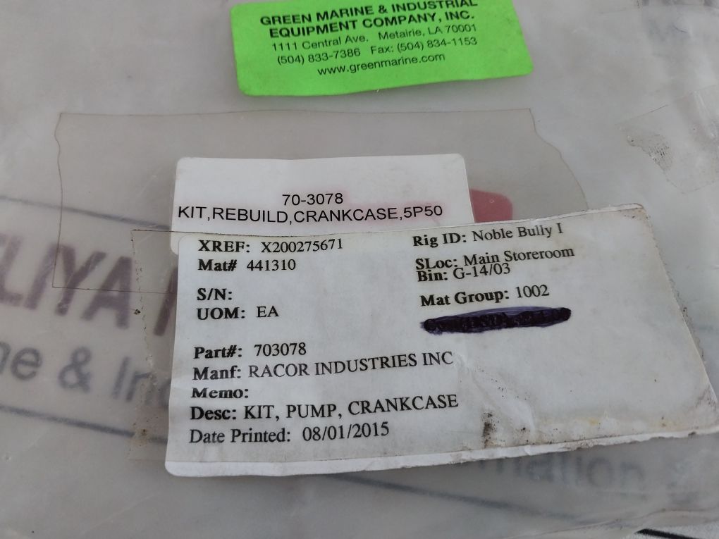 Green Marine & Industrial 703078 Rebuild Crankcase Kit 5P50