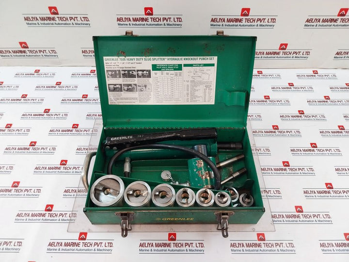 Greenlee 7506 Slug Splitter Hydraulic Knockout Punch Driver Set