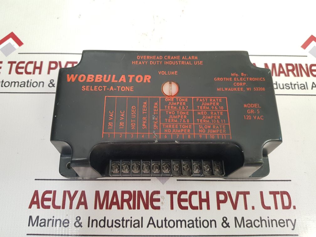 Grothe Electronics Gr-5 Overhead Crane Alarm 120 Vac