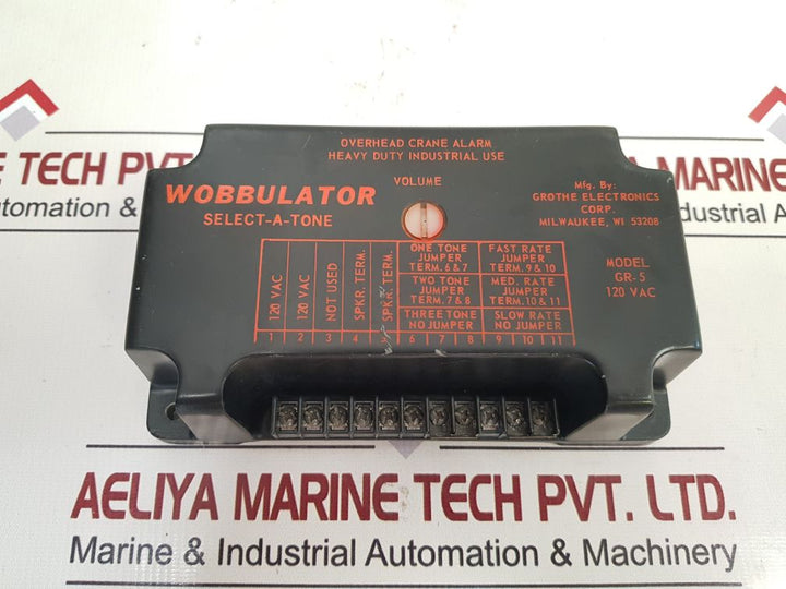 Grothe Electronics Gr-5 Overhead Crane Alarm 120 Vac