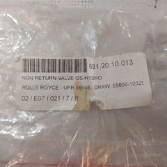 Gs-hydro Upr 86648 Non Return Valve