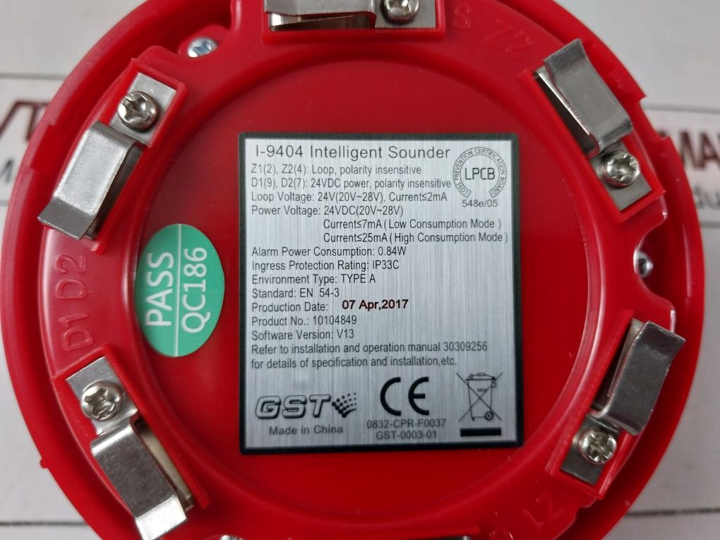 Gst I-9404 Intelligent Sounder Strobe