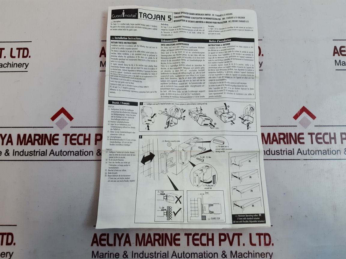 Guardmaster Trojan 5 Safety Switch