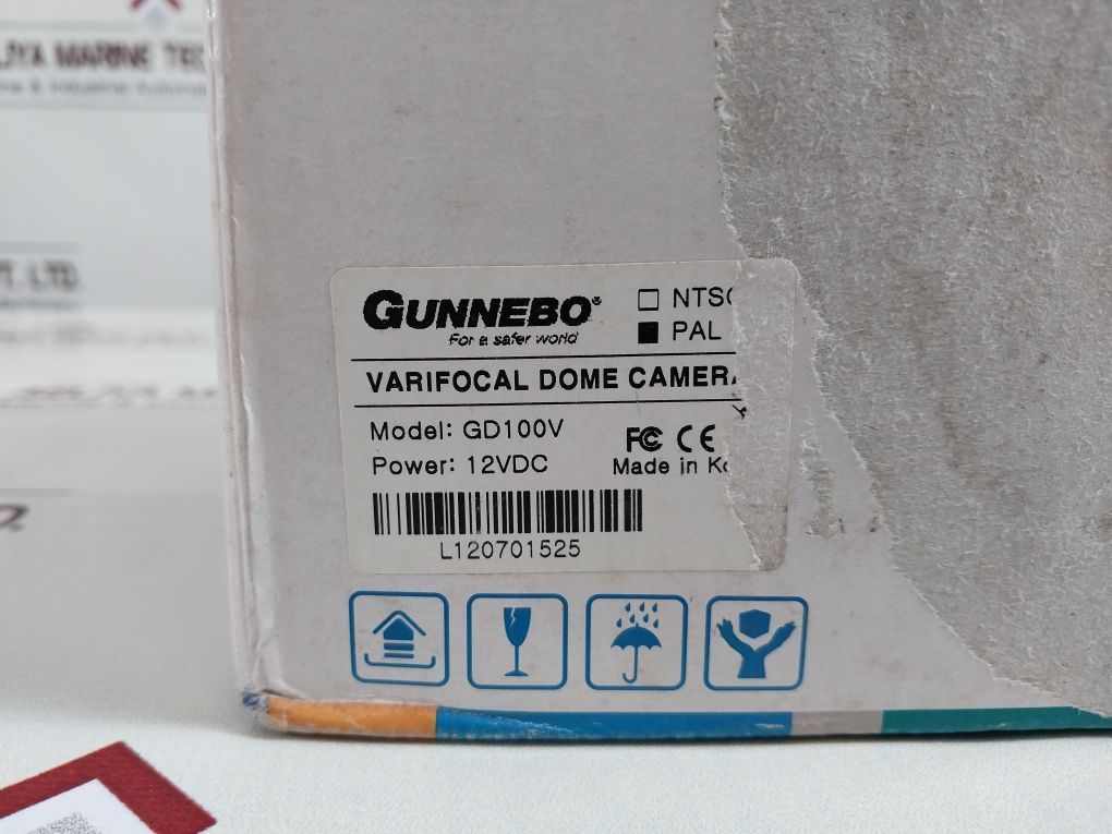 Gunnebo Gd100V Dome Camera Varifocal Indoor Dome Camera