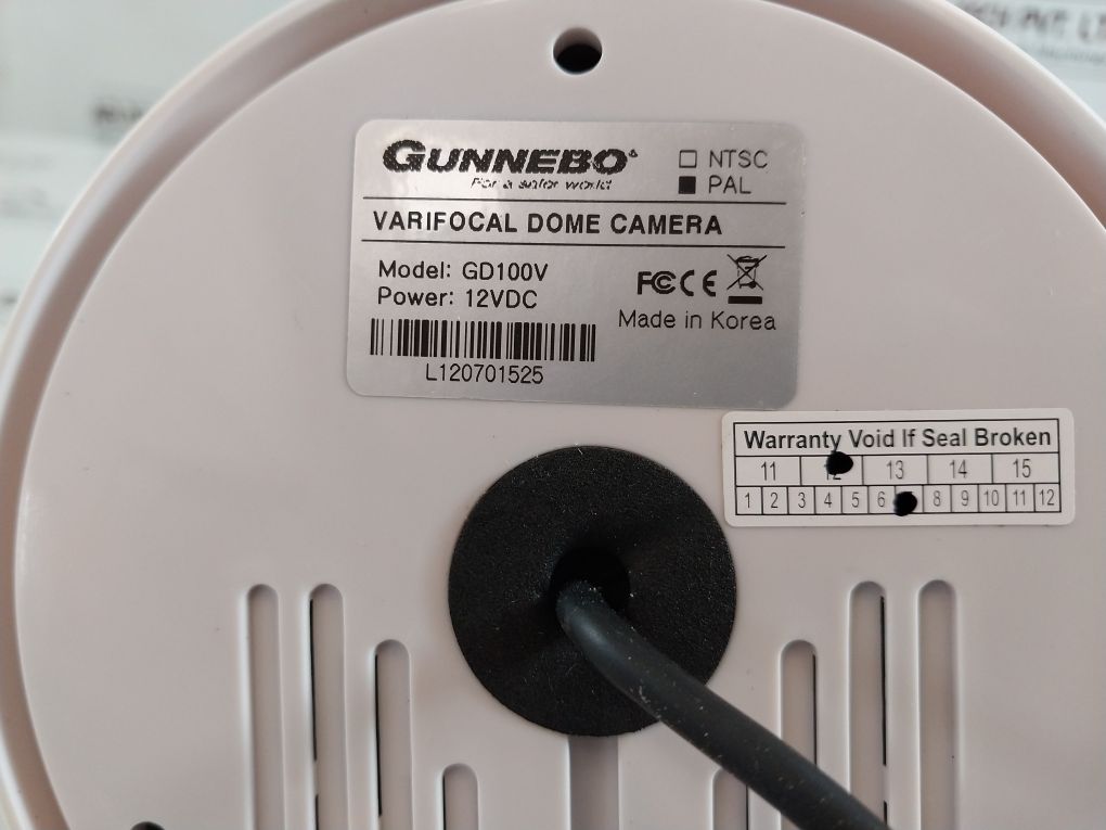 Gunnebo Gd100V Dome Camera Varifocal Indoor Dome Camera