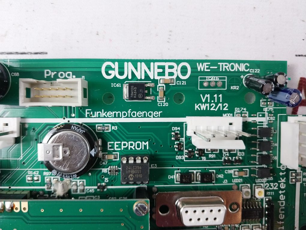 Gunnebo We-tronic Radio Receiver V1.11 Control Board